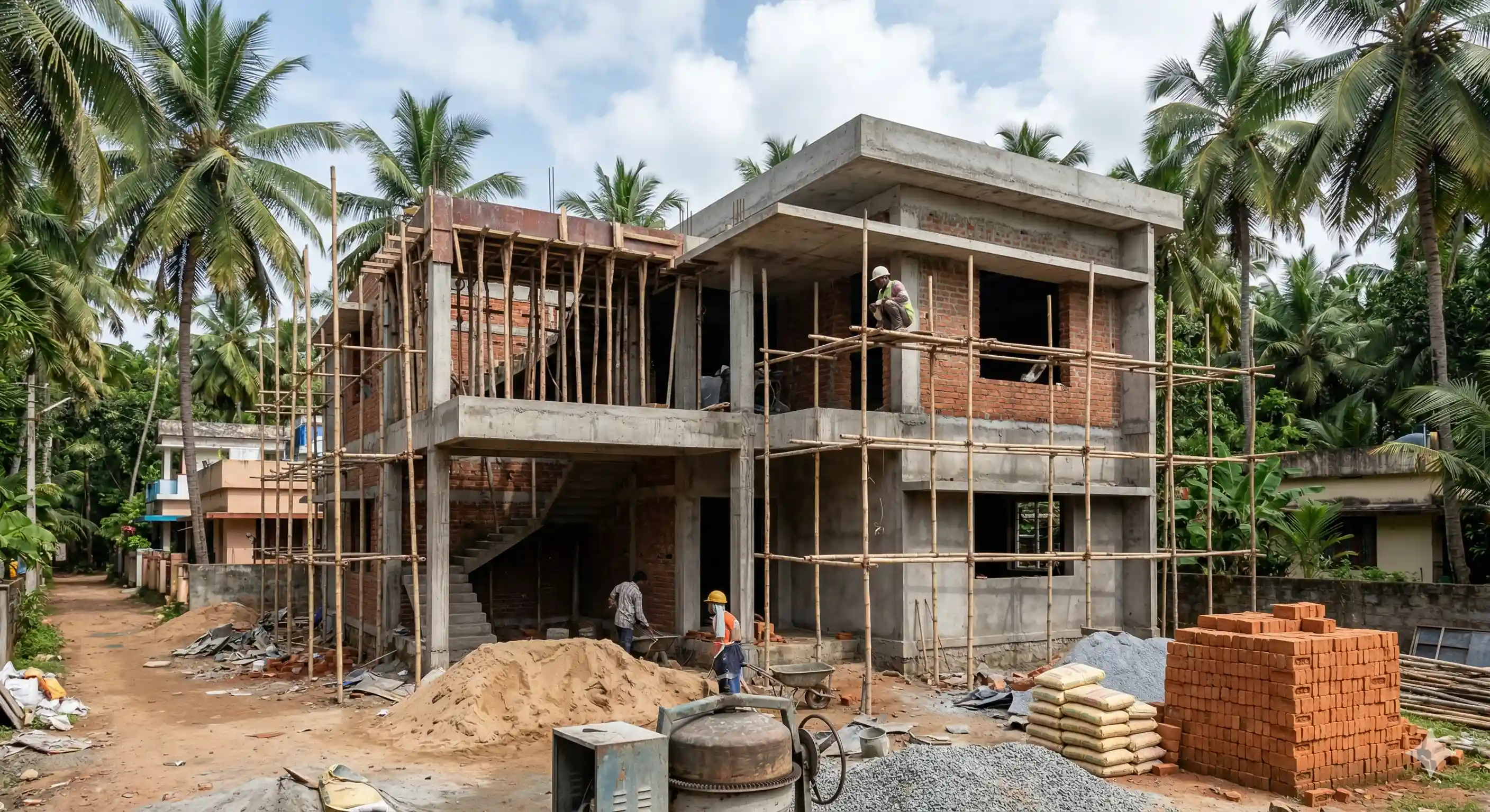 Residential construction in Coimbatore by Saanidhya Builders
